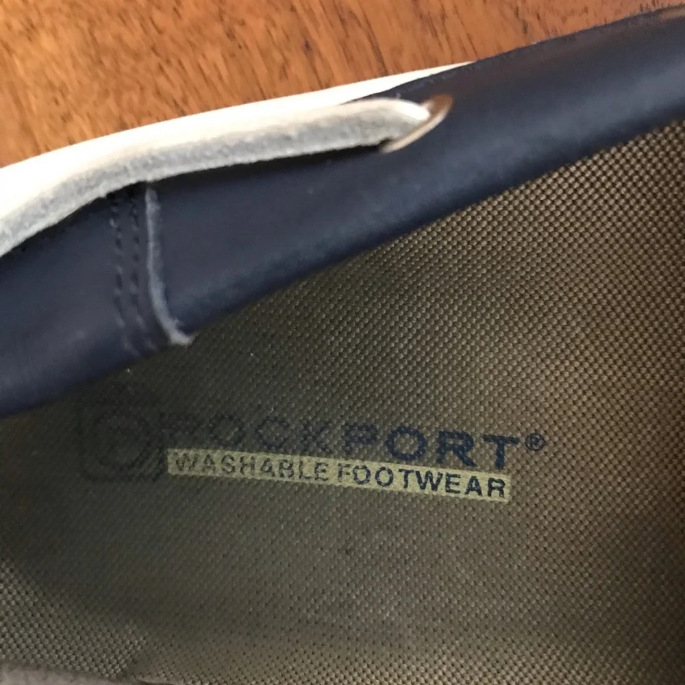 Rockport Men’s Leather Patriotic Boat Shoe